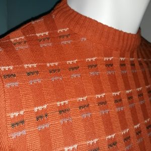 Europecraft wool blend orange sweater. Small. Made in Italy